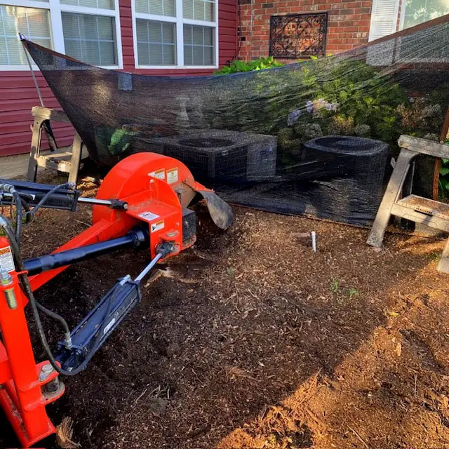 Stump grinding job