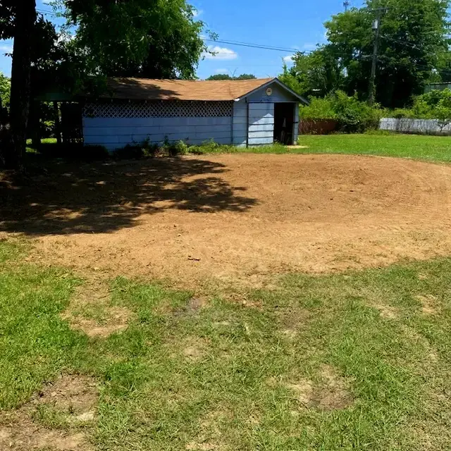 Preparing a site for an above-ground pool for a customer